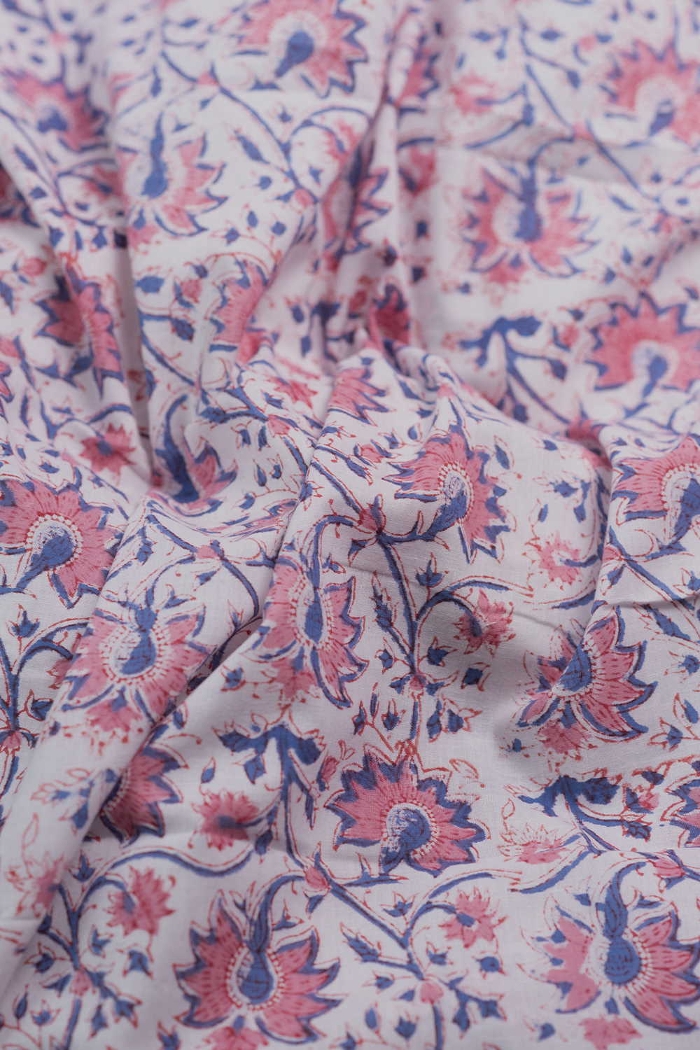 Block Printed Cotton Fabric - Matkatus 