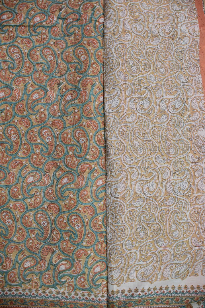 Block Printed Cotton Saree - Matkatus
