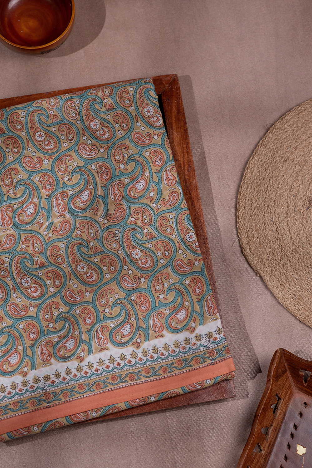 Block Printed Cotton Saree - Matkatus