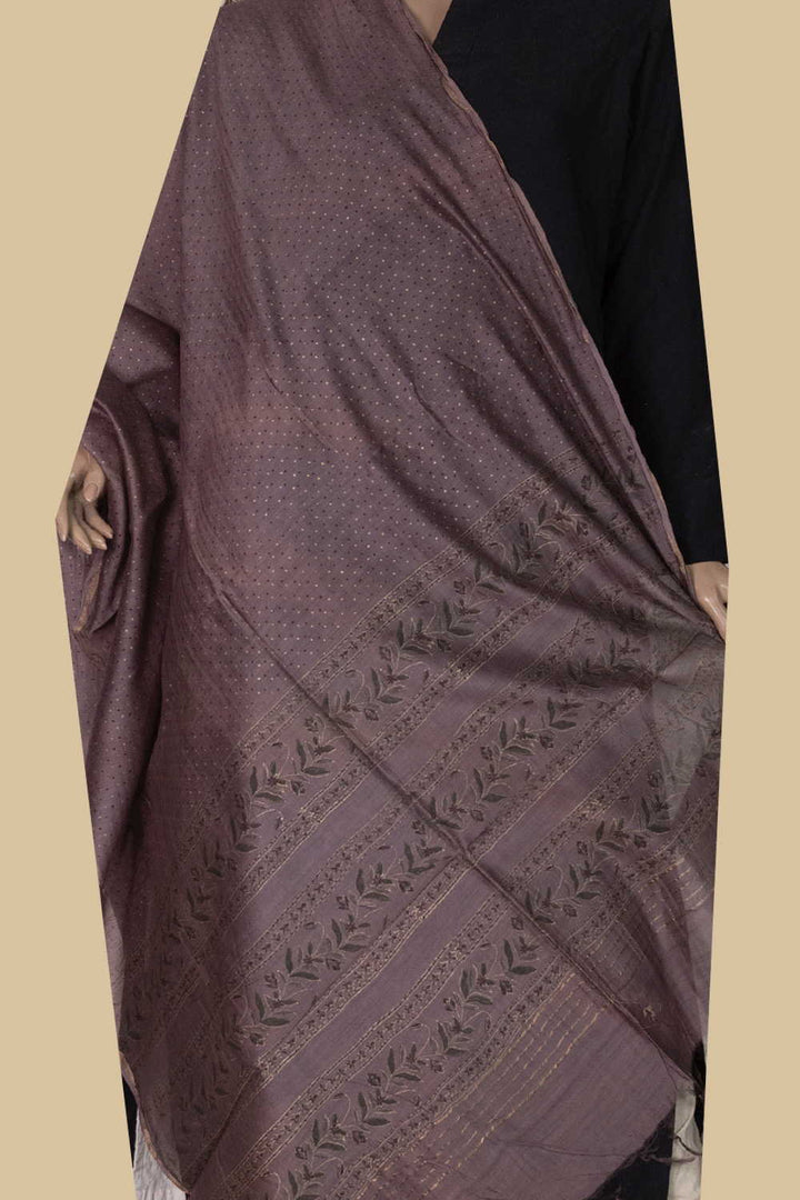 Chanderi  Silk Cotton Dupatta - Matkatus