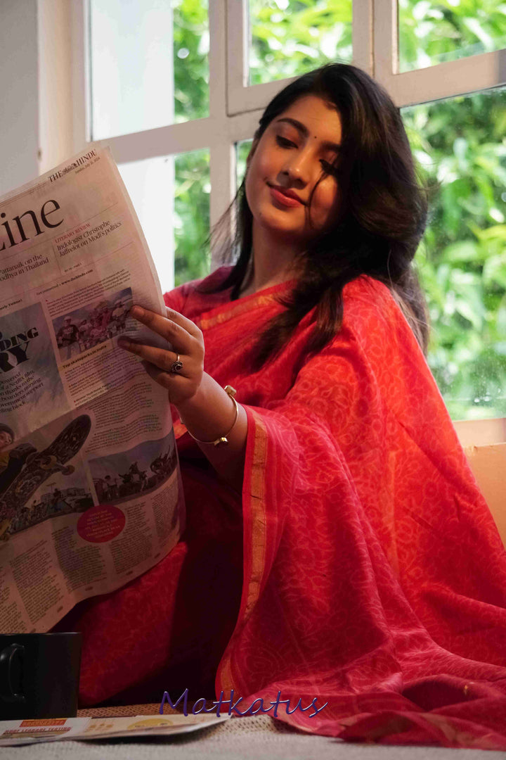 Chanderi Saree-Matkatus 