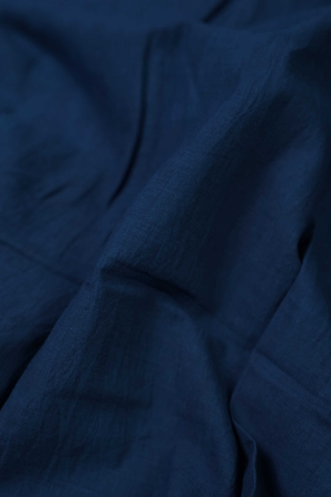 Indigo Plain Dabu Cotton Fabric - 0.9m