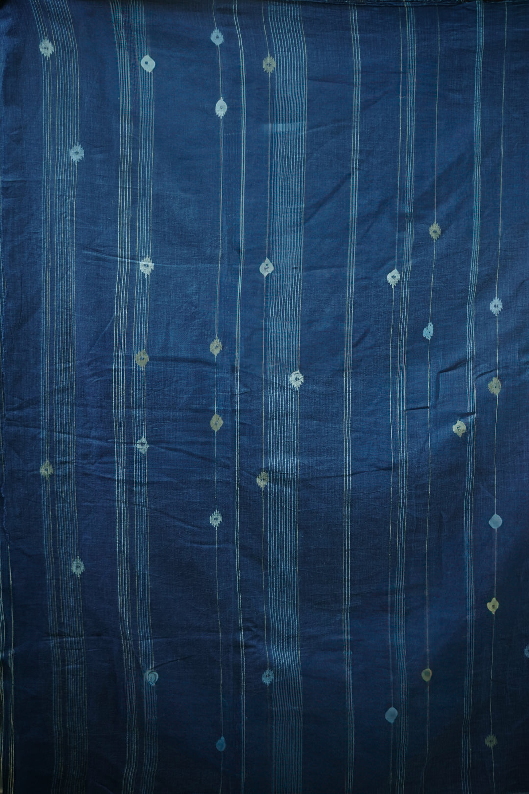 Aegean Blue Jamdani Cotton Fabric