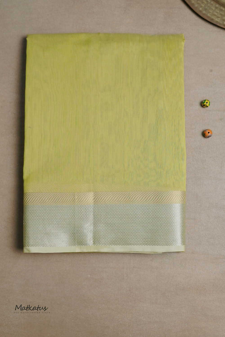 Green Handwoven Maheshwari Saree
