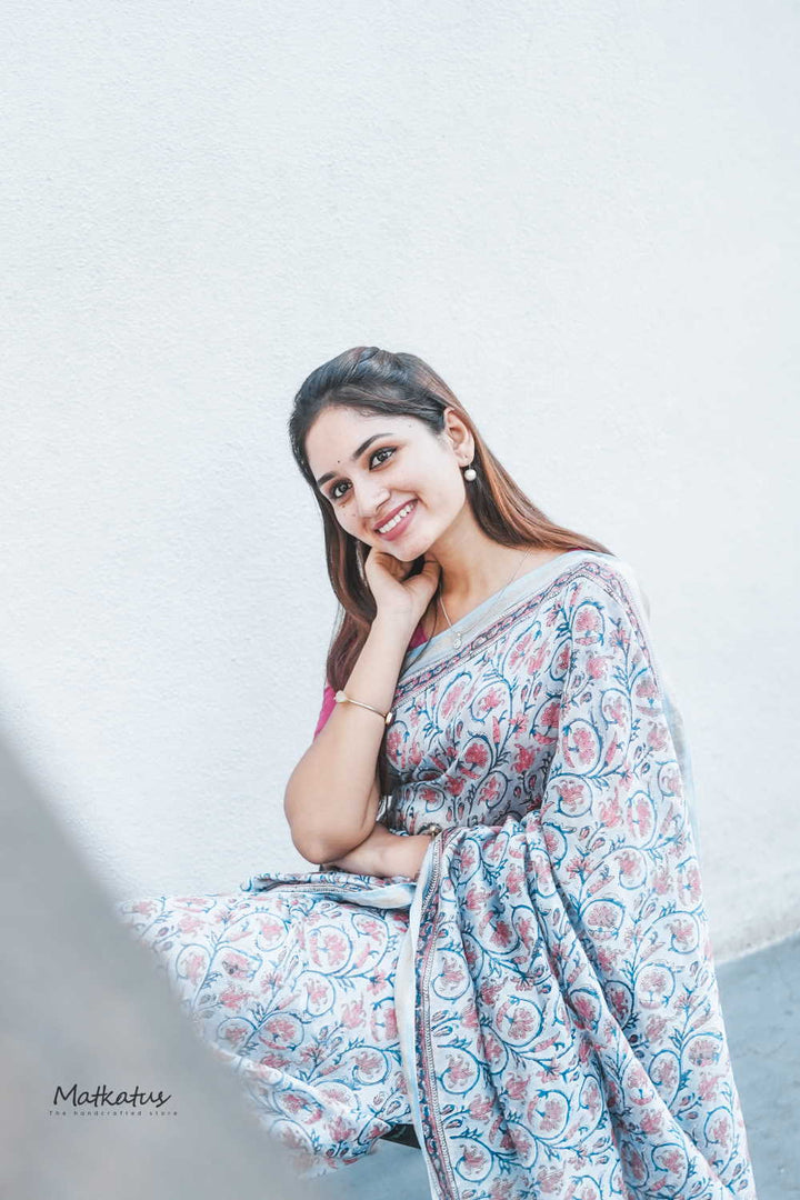 Chanderi Saree-Matkatus 