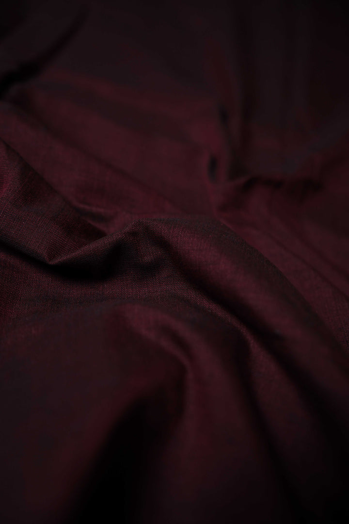 Burnt Maroon Orissa Ikat Cotton Fabric