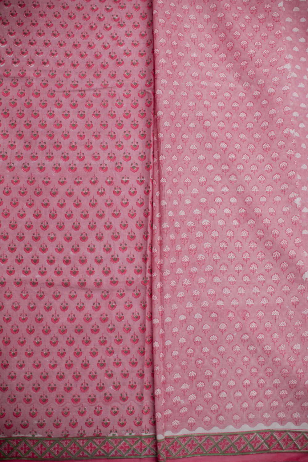 Block Printed Cotton Saree - Matkatus