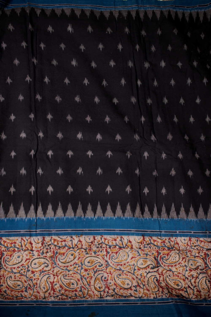 Printed Border with Ikat Cotton Fabric - Matkatus