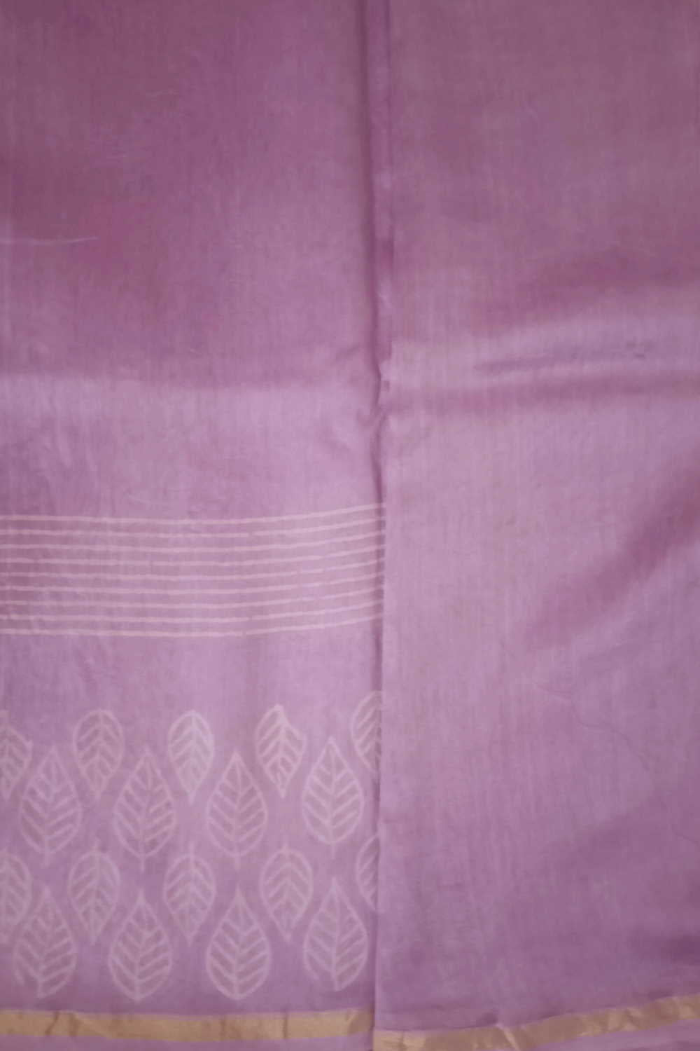 Pleasant Purple Block Printed Silk Cotton saree