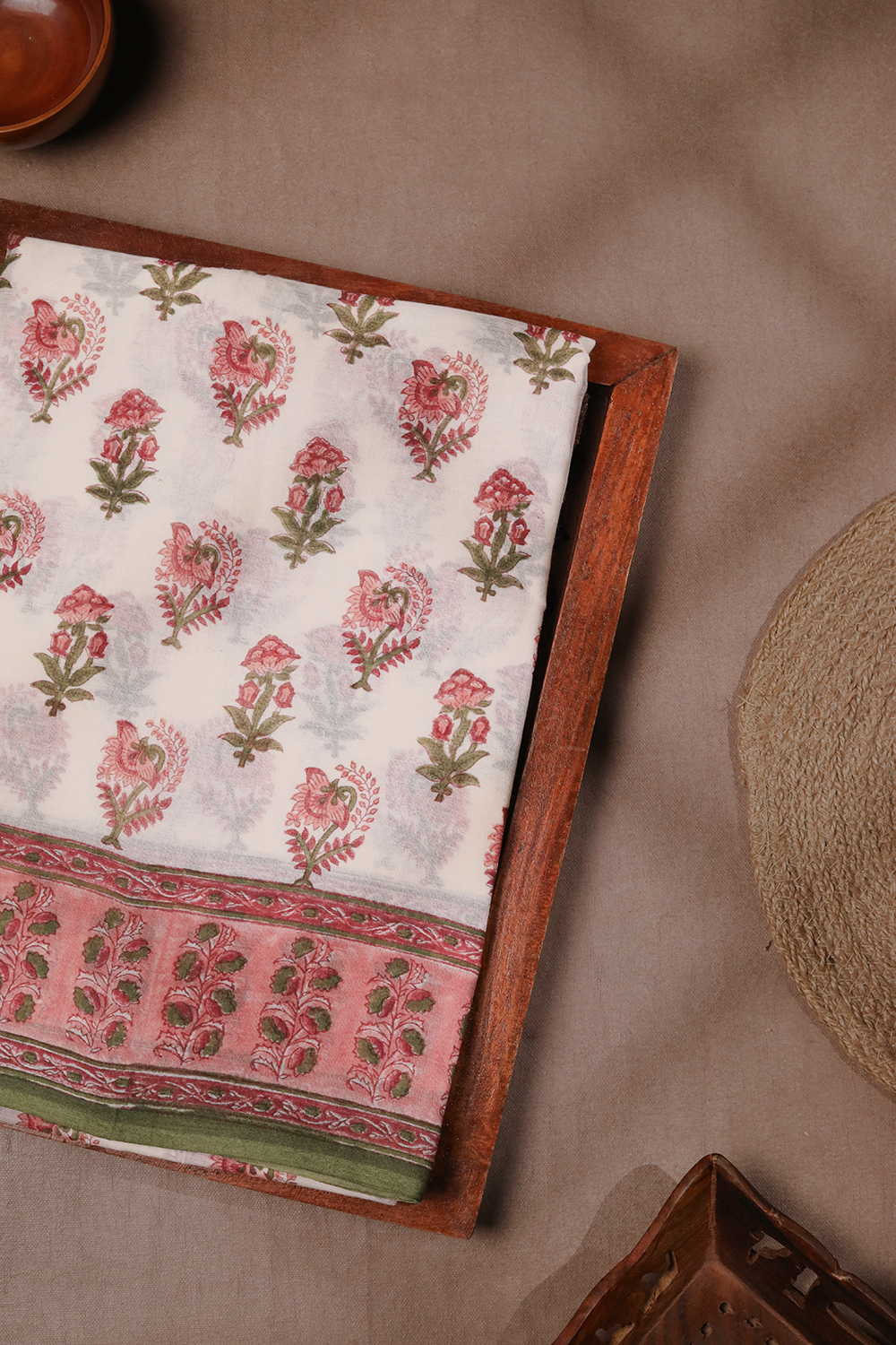 Petal Harmony Sanganeri Mul Cotton saree