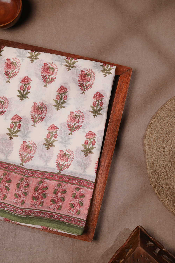 Petal Harmony Sanganeri Mul Cotton saree
