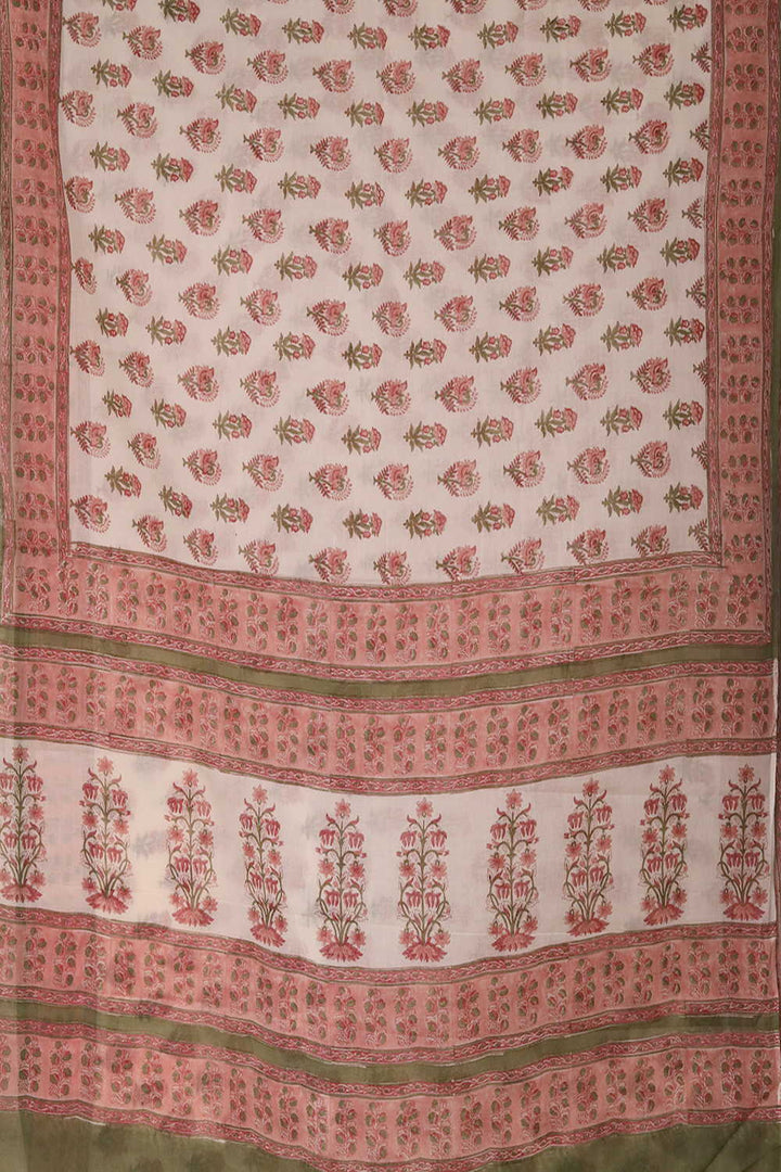 Petal Harmony Sanganeri Mul Cotton saree
