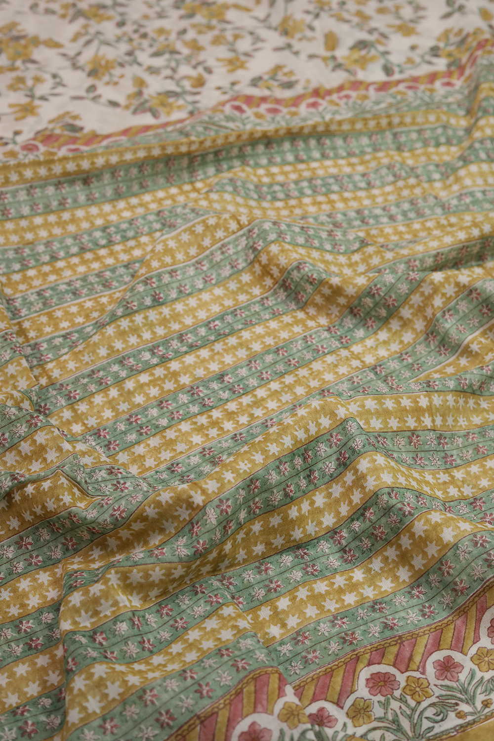 Floral Haven Sanganeri Mul Cotton saree