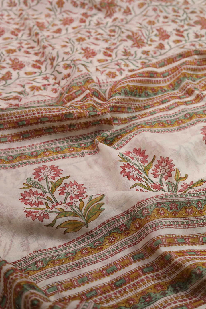 Secret Garden Sanganeri Mul Cotton saree