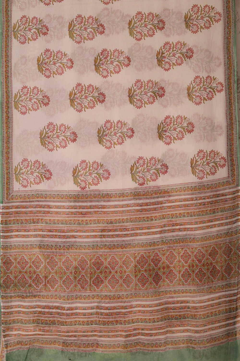 Blossom Perch Sanganeri Mul Cotton saree