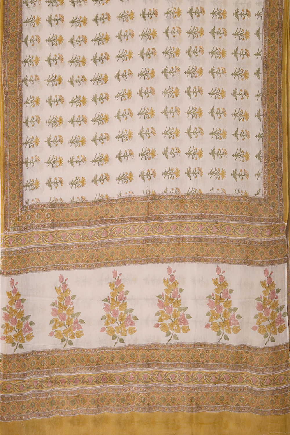 Blossom Charm Sanganeri Mul Cotton saree