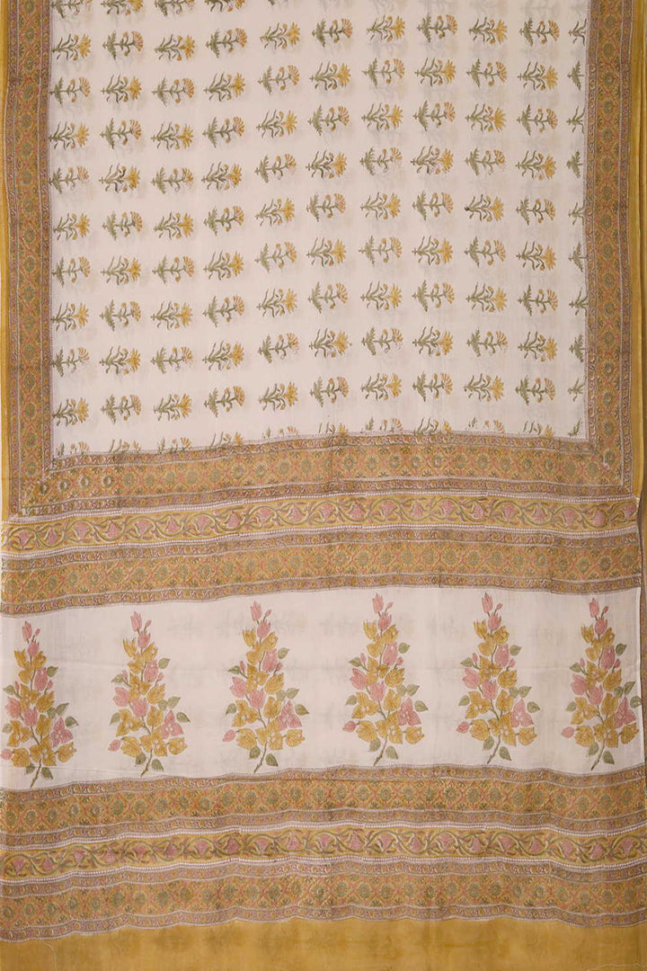 Blossom Charm Sanganeri Mul Cotton saree