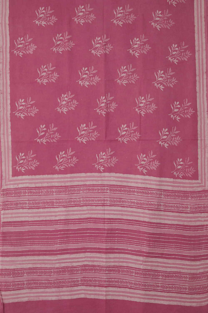 Block Printed Cotton Sarees - Matkatus 