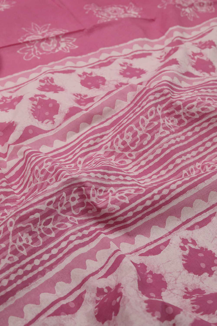 Block Printed Cotton Sarees - Matkatus 