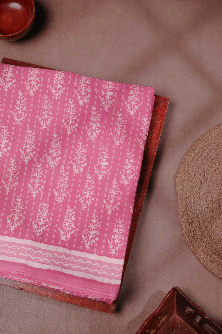 Block Printed Cotton Sarees - Matkatus 