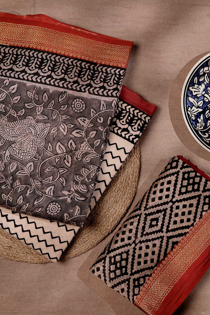 Maheshwari Silk Cotton Suits - Matkatus