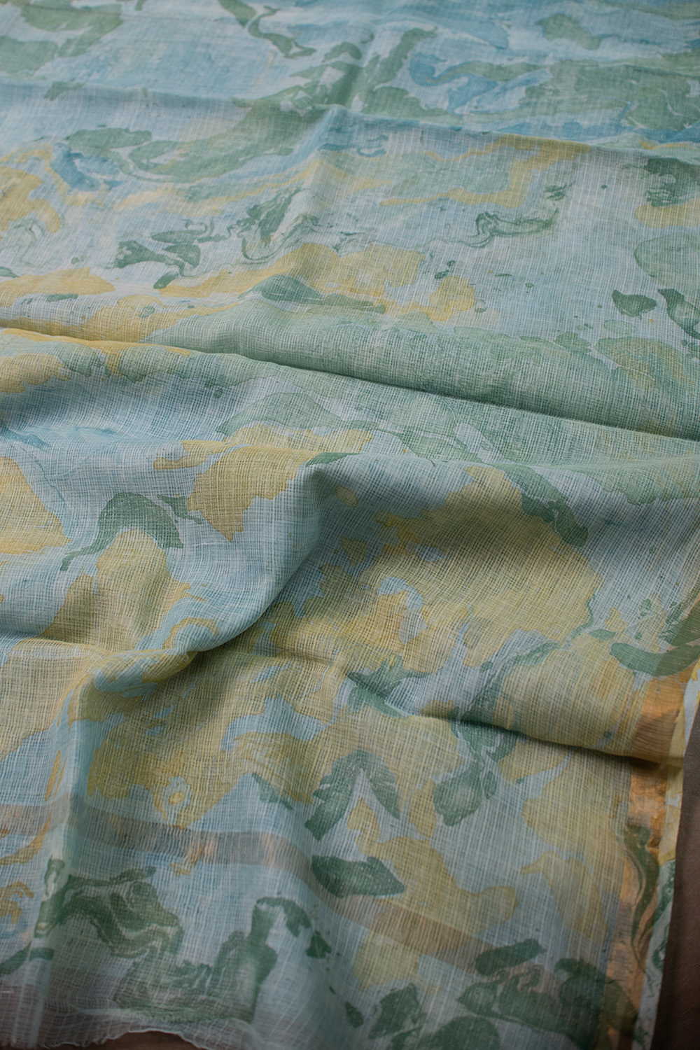 Block Printed Cotton Saree - Matkatus 