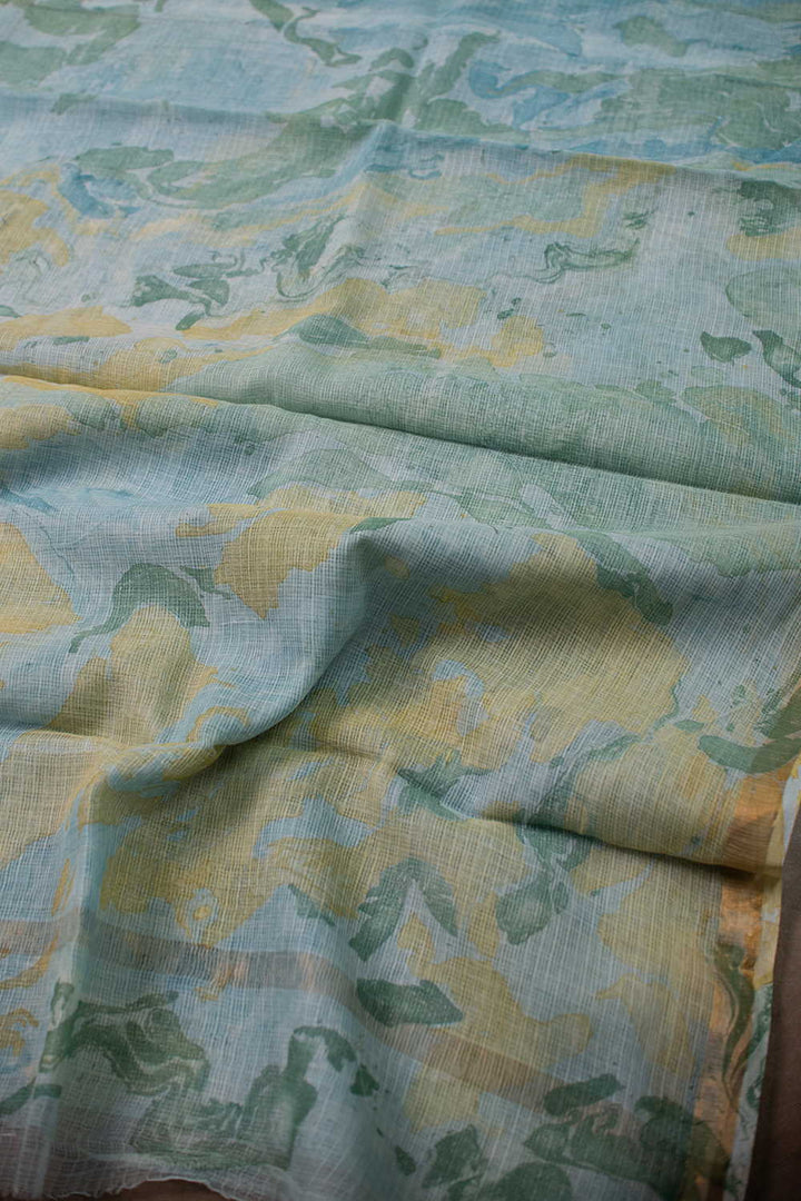 Block Printed Cotton Saree - Matkatus 