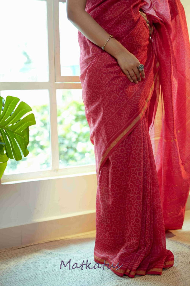 Chanderi Saree-Matkatus 