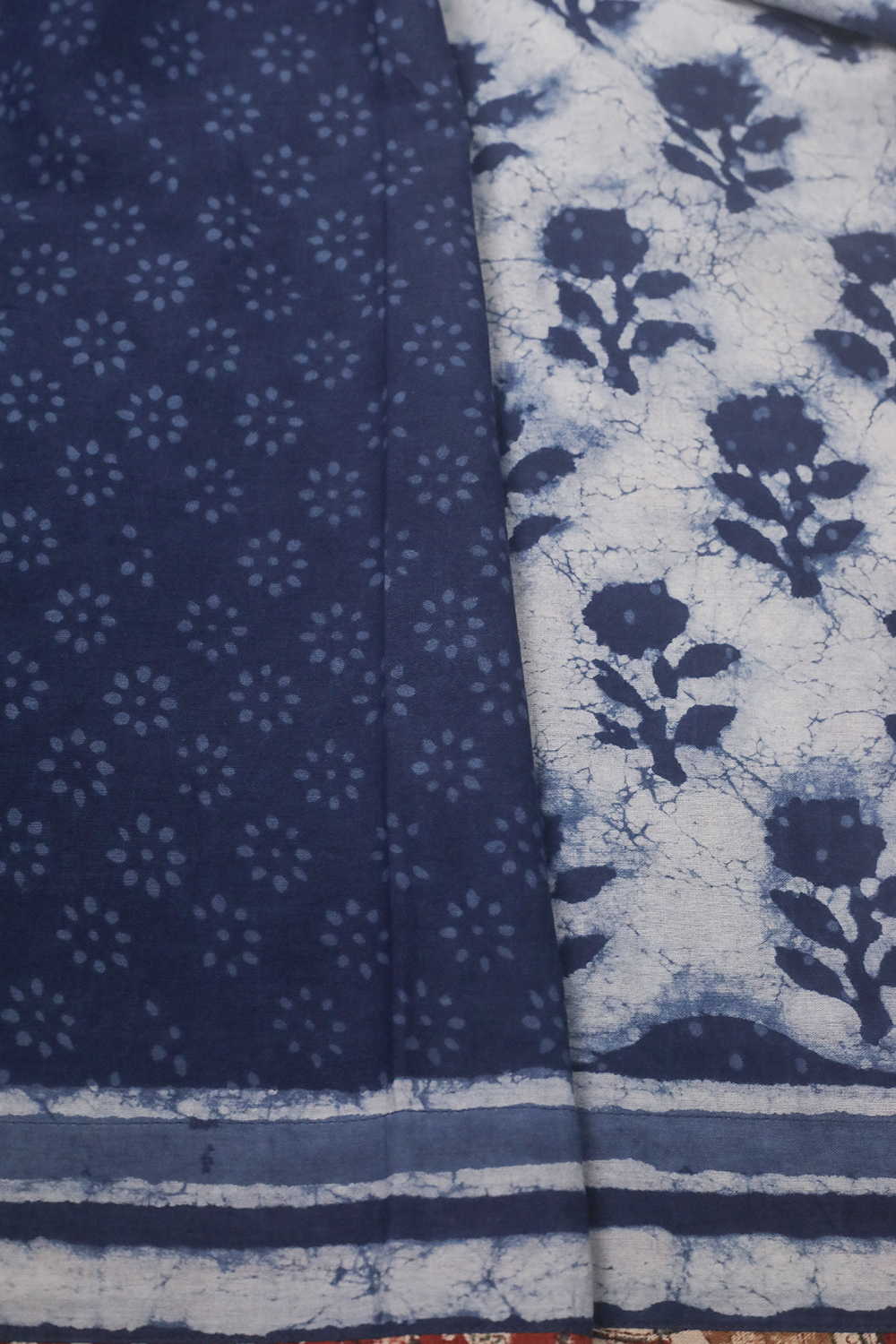 Block Printed Cotton Saree - Matkatus 