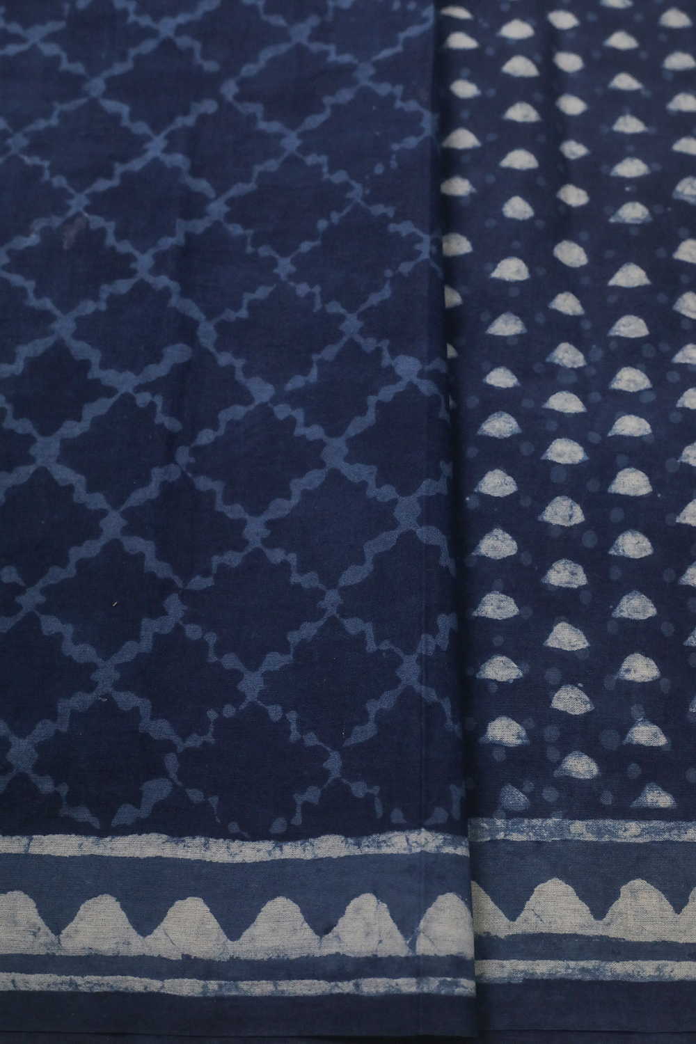 Block Printed Cotton Saree - Matkatus 