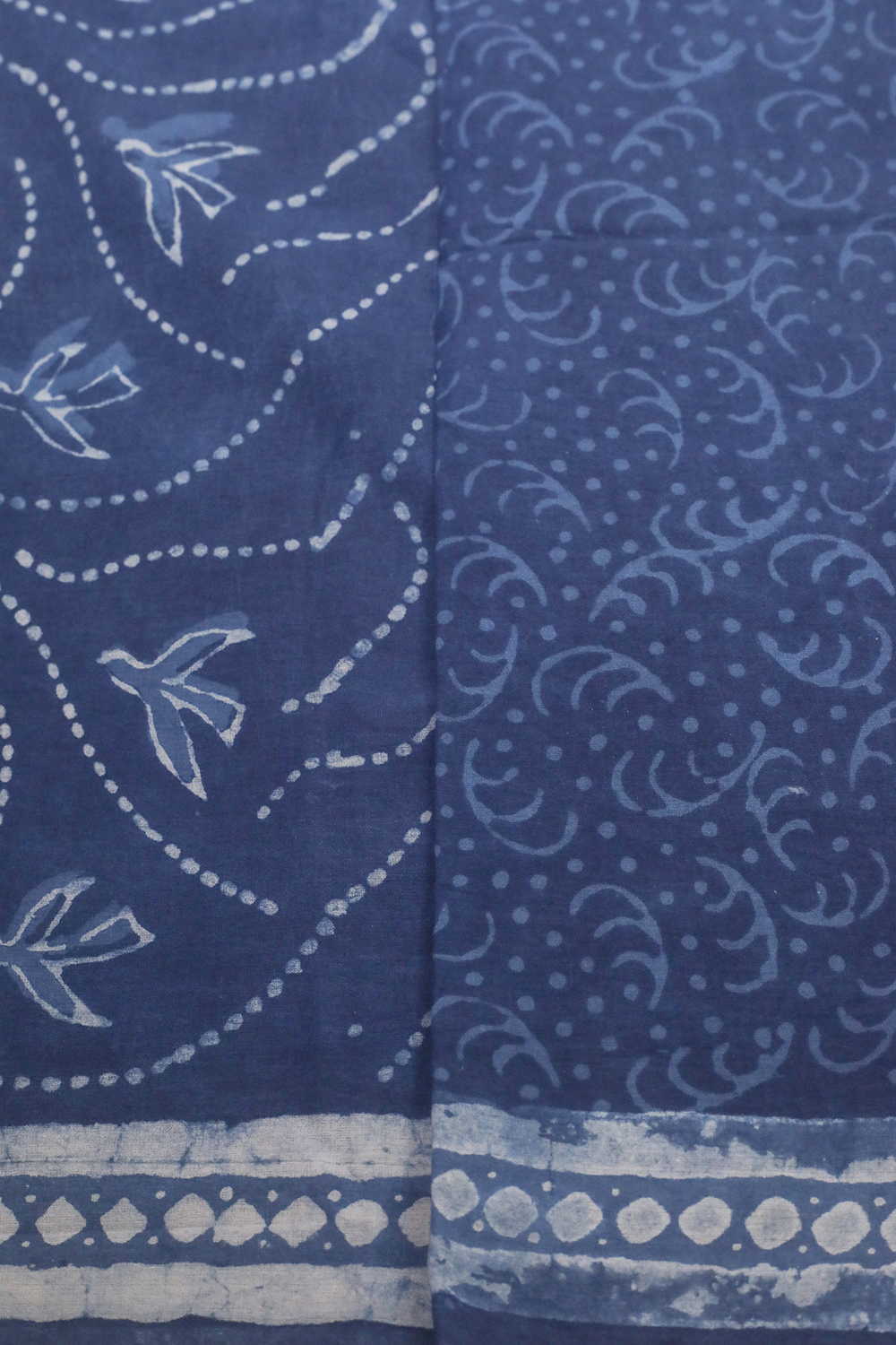Block Printed Cotton Saree - Matkatus 