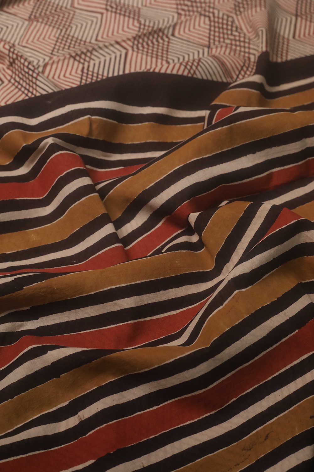 Block Printed Cotton Saree - Matkatus 