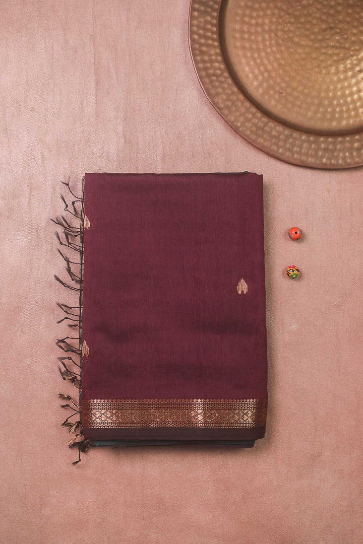 Maheshwari Silk Cotton Saree - Matkatus