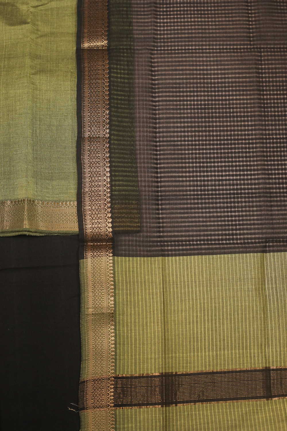 Pine Green Mangalagiri Cotton Suit
