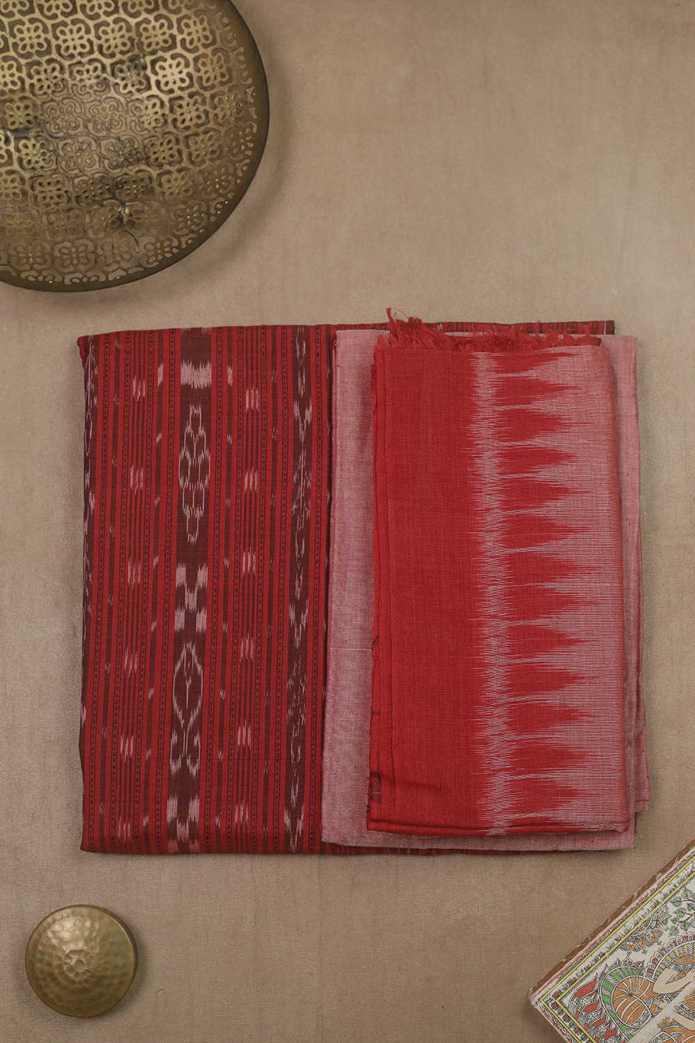 Orissa Ikat cotton suit material - Matkatus
