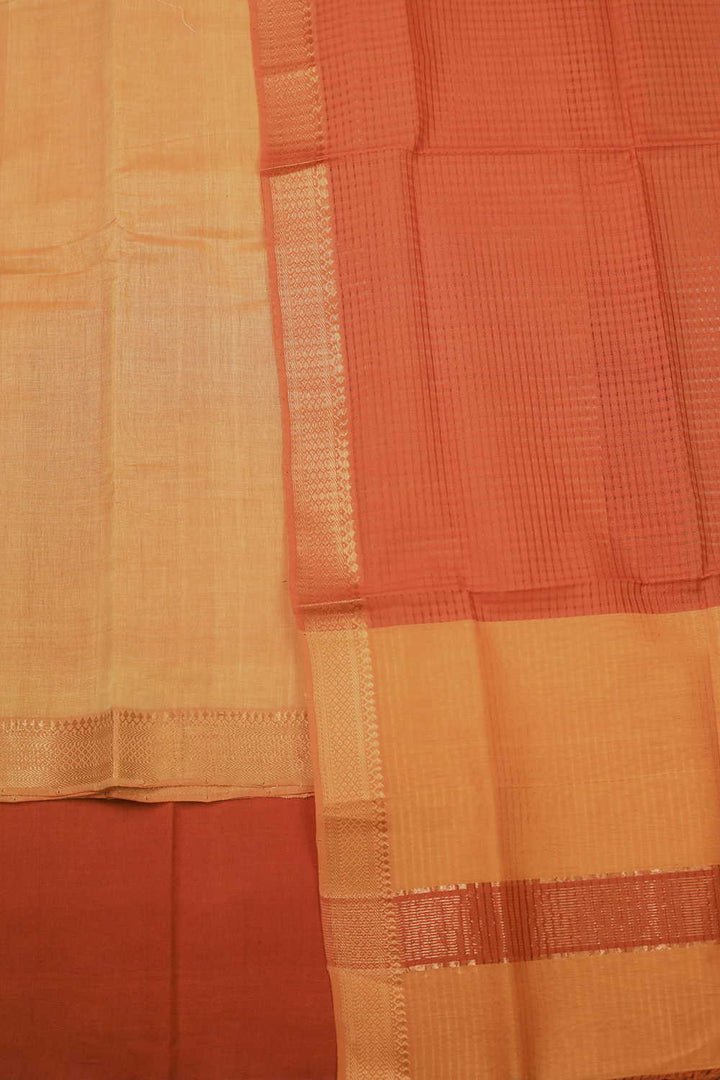 Bright Yellow Mangalagiri Cotton Suit