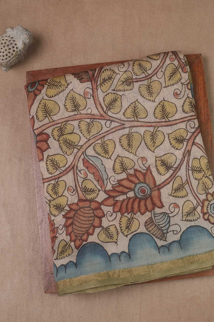 Painted Kalamkari Saree - Matkatus 