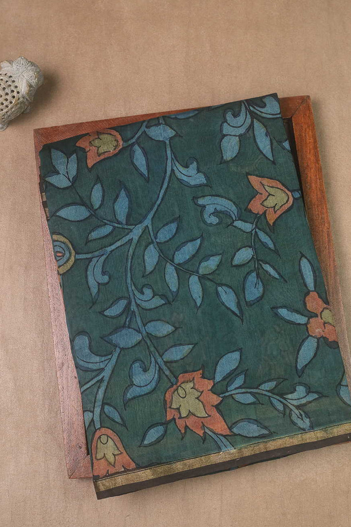 Painted Kalamkari Saree - Matkatus 