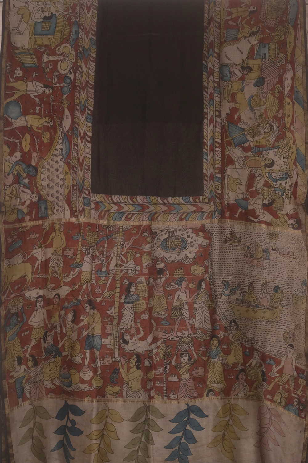 Painted Kalamkari Saree - Matkatus 