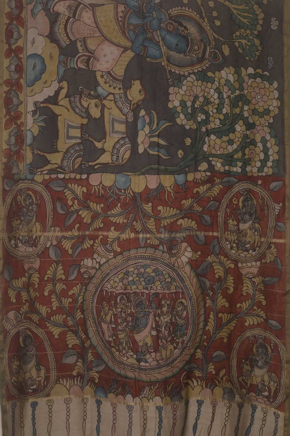 Painted Kalamkari Saree - Matkatus 