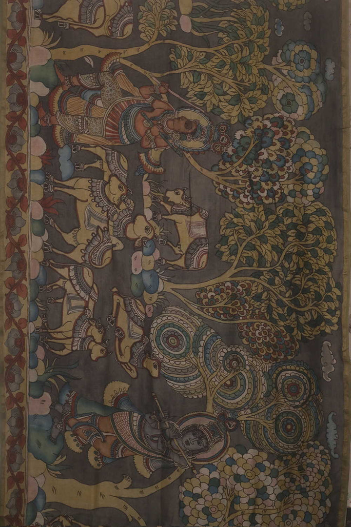 Hand Painted Saree - Matkatus