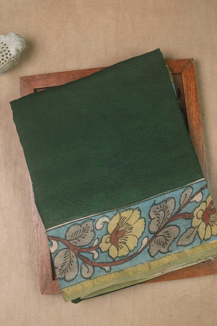 Painted Kalamkari Saree - Matkatus 
