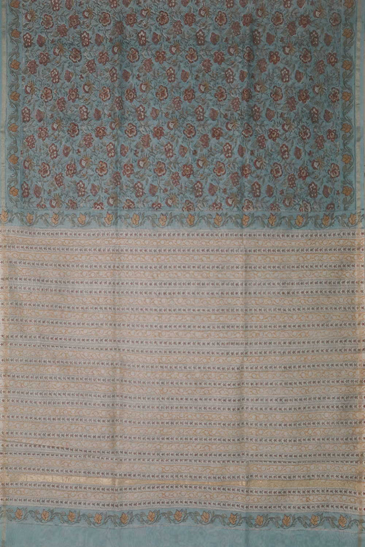 Printed Silk Cotton Saree - Matkatus 