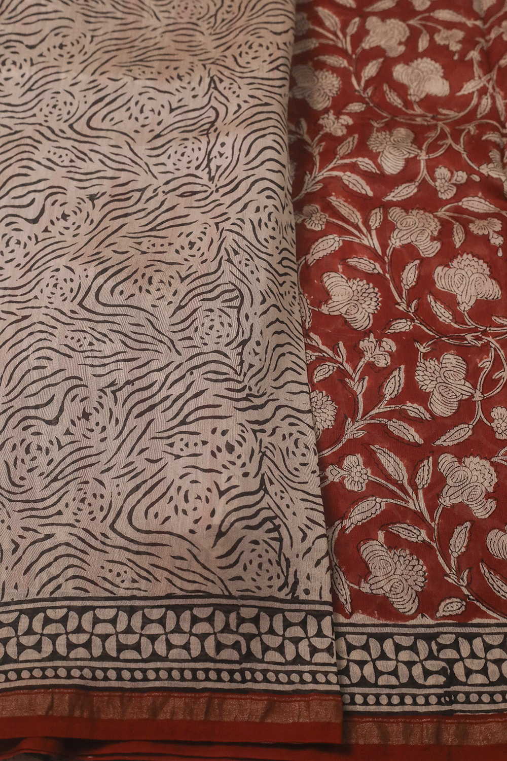 Printed Silk Cotton Saree - Matkatus 