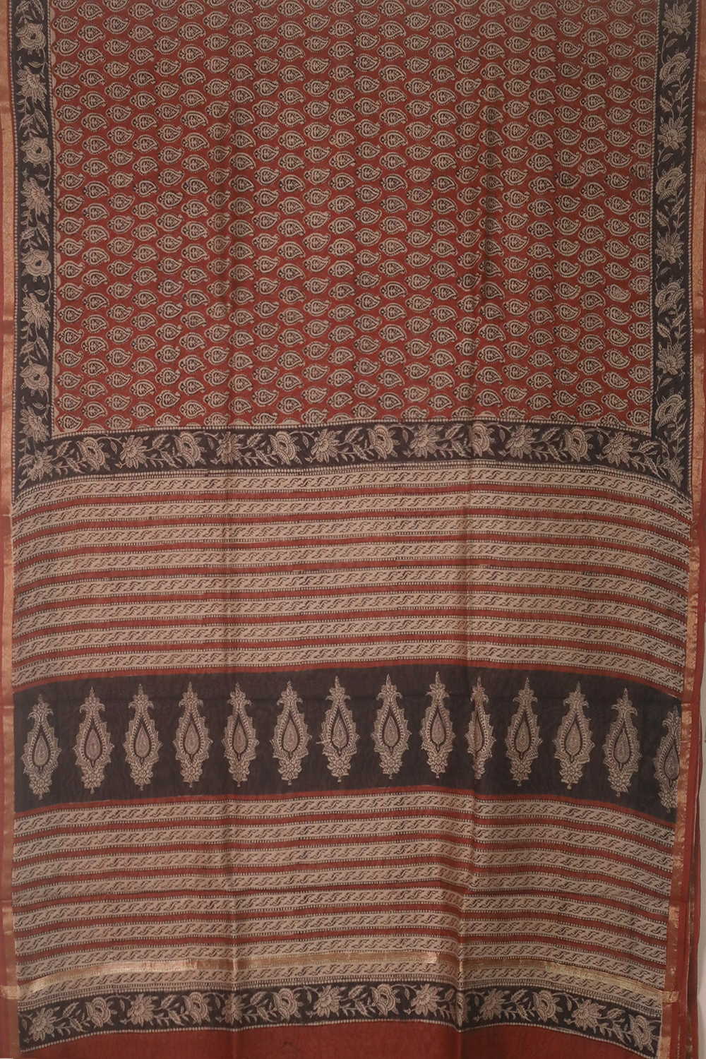 Printed Silk Cotton Saree - Matkatus 