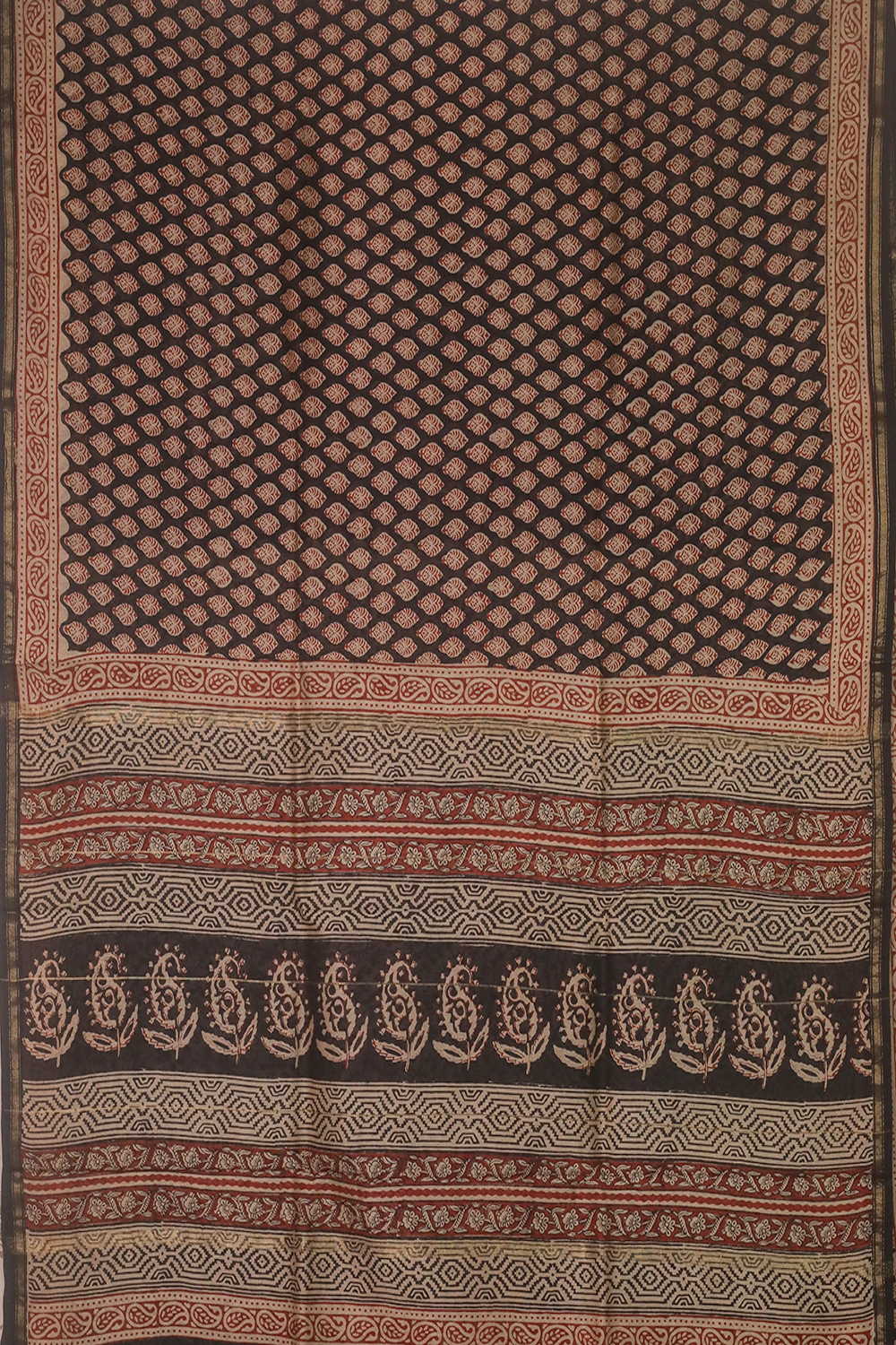Printed Silk Cotton Saree - Matkatus 
