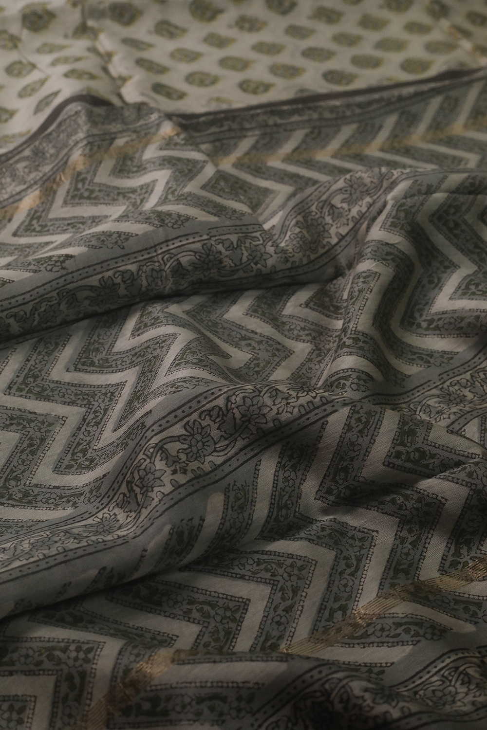 Printed Silk Cotton Saree - Matkatus 
