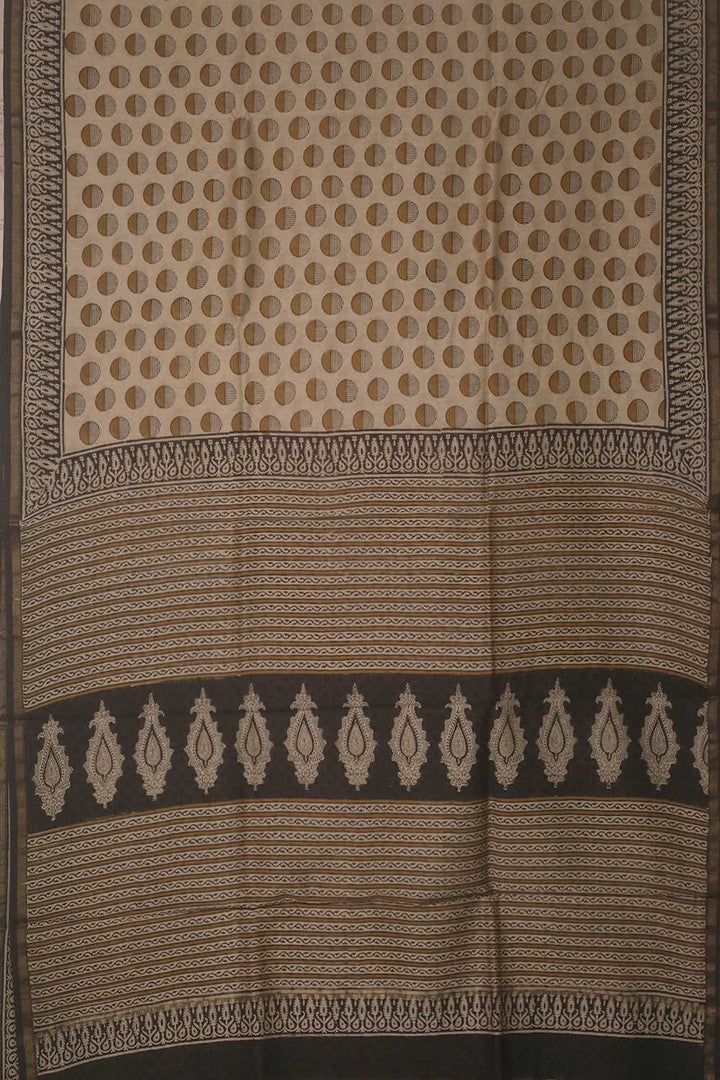Printed Silk Cotton Saree - Matkatus 