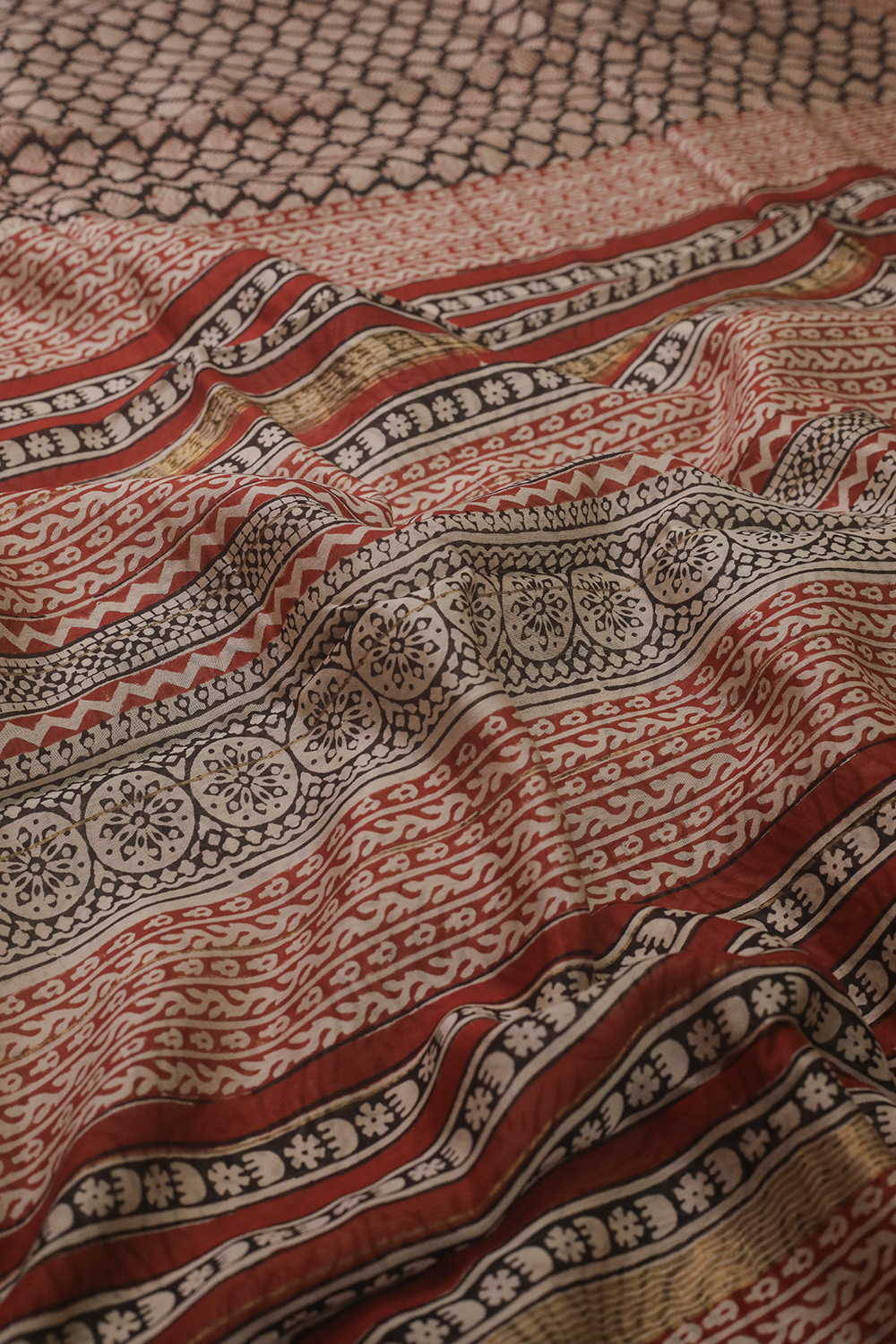 Printed Silk Cotton Saree - Matkatus 