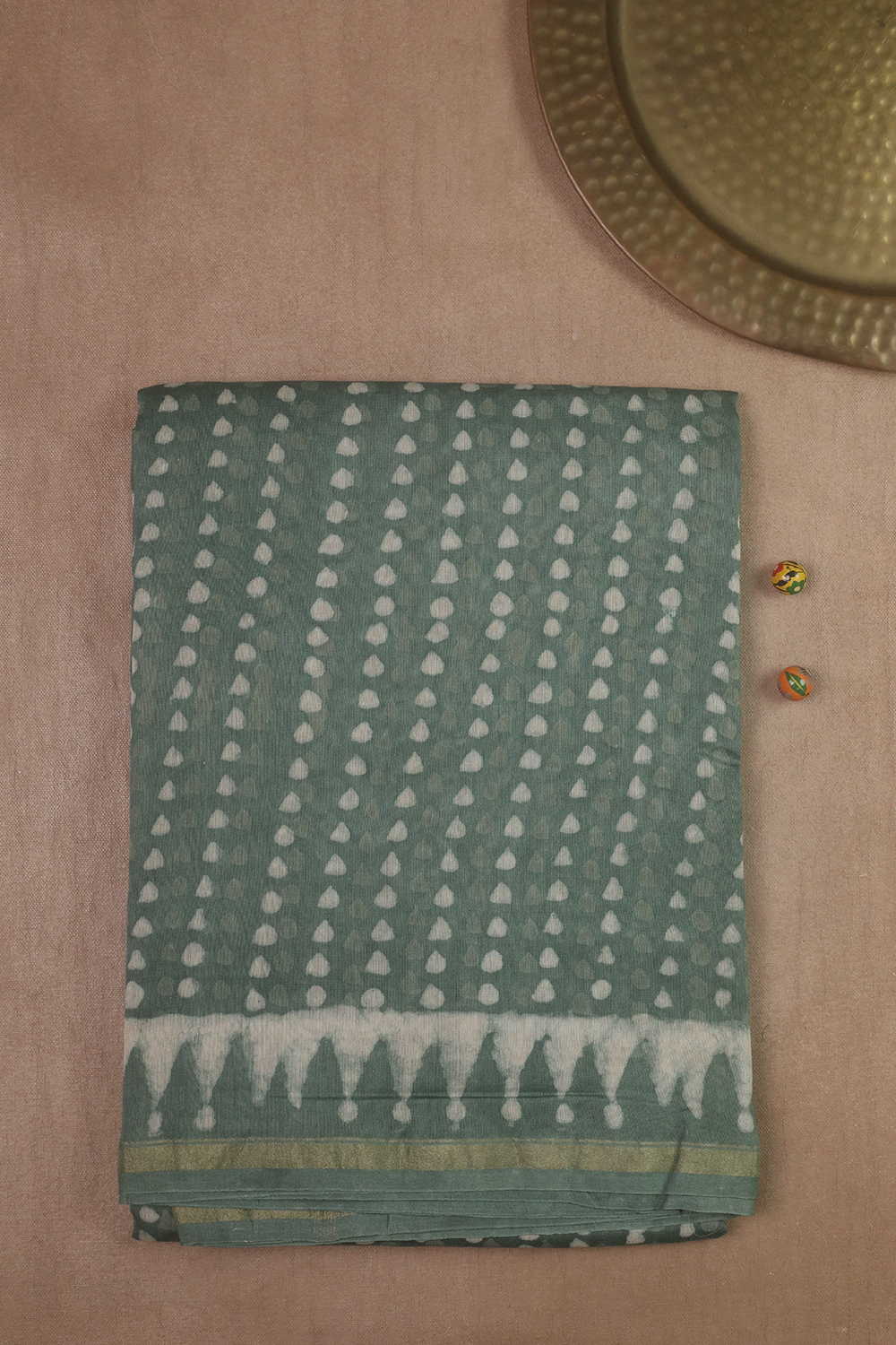 Printed Silk Cotton Saree - Matkatus 